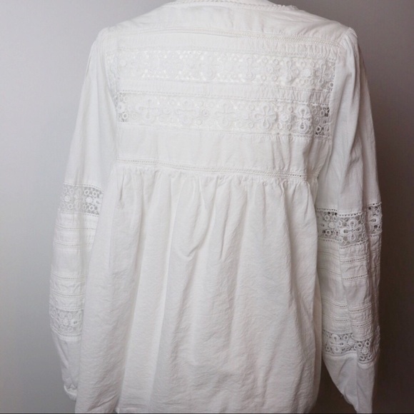 Eri + Ali White Anthropology Blouse - Picture 3 of 5